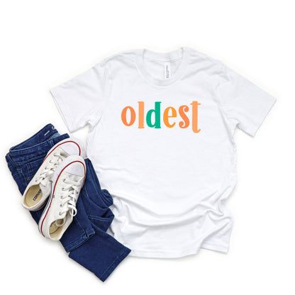 Oldest Colorful | Youth Graphic Short Sleeve Tee