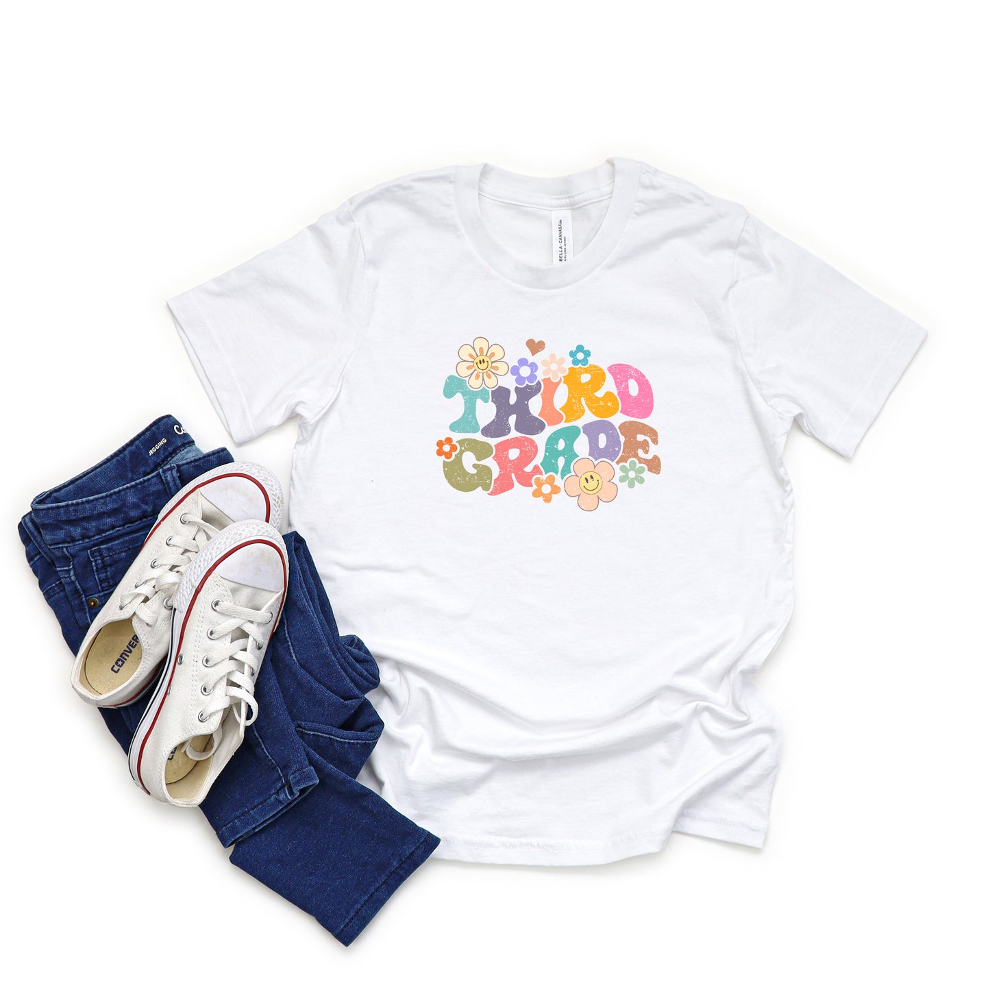 Third Grade Flowers | Youth Graphic Short Sleeve Tee