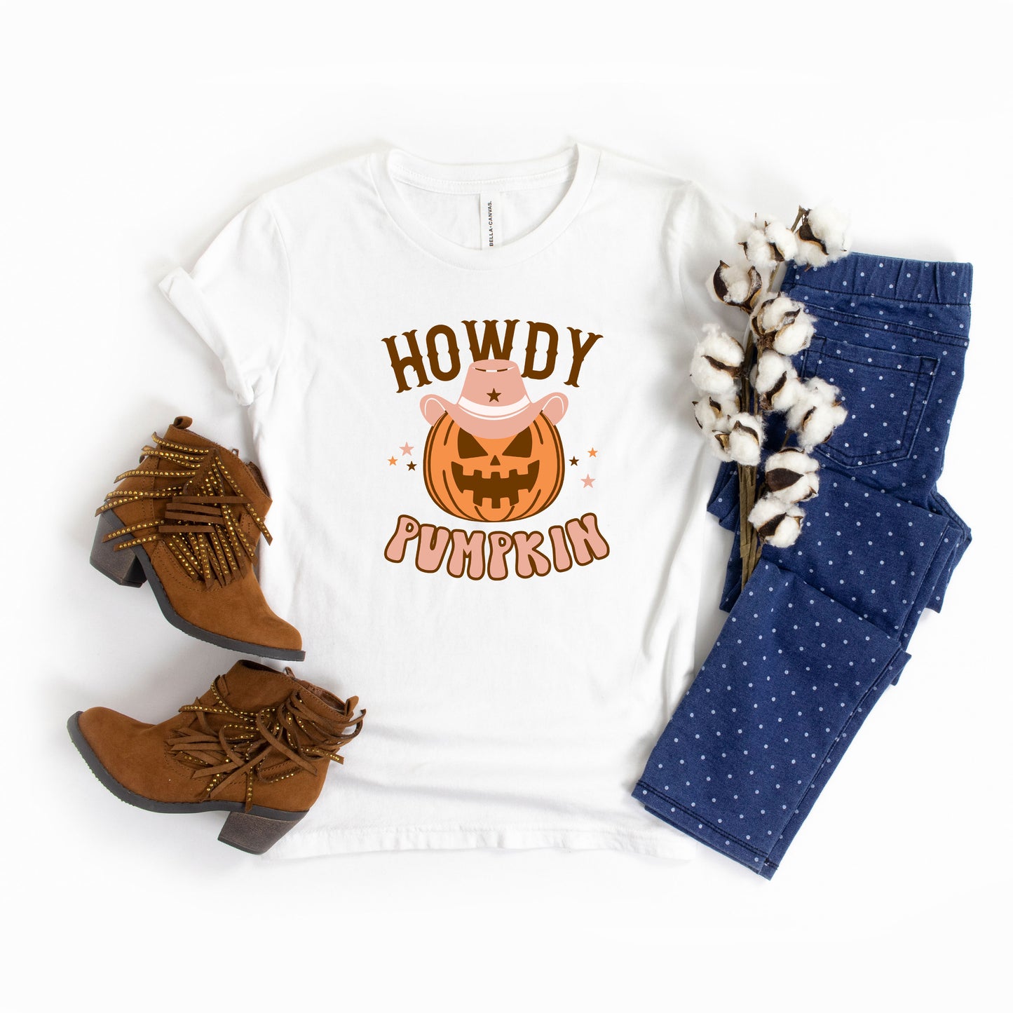 Howdy Pumpkin | Youth Graphic Short Sleeve Tee