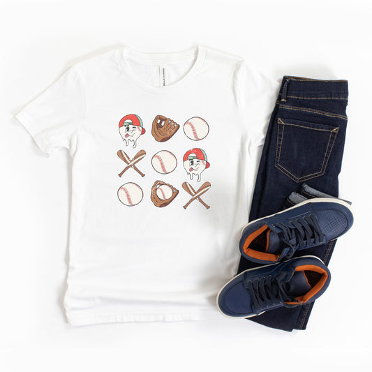 Baseball Collage | Youth Short Sleeve Crew Neck