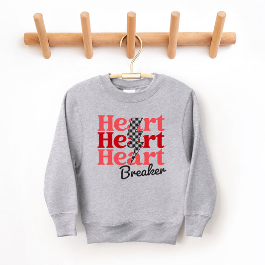 Heart Breaker Checkered Bolt | Youth Sweatshirt