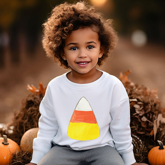 Watercolor Candy Corn | Youth Graphic Sweatshirt