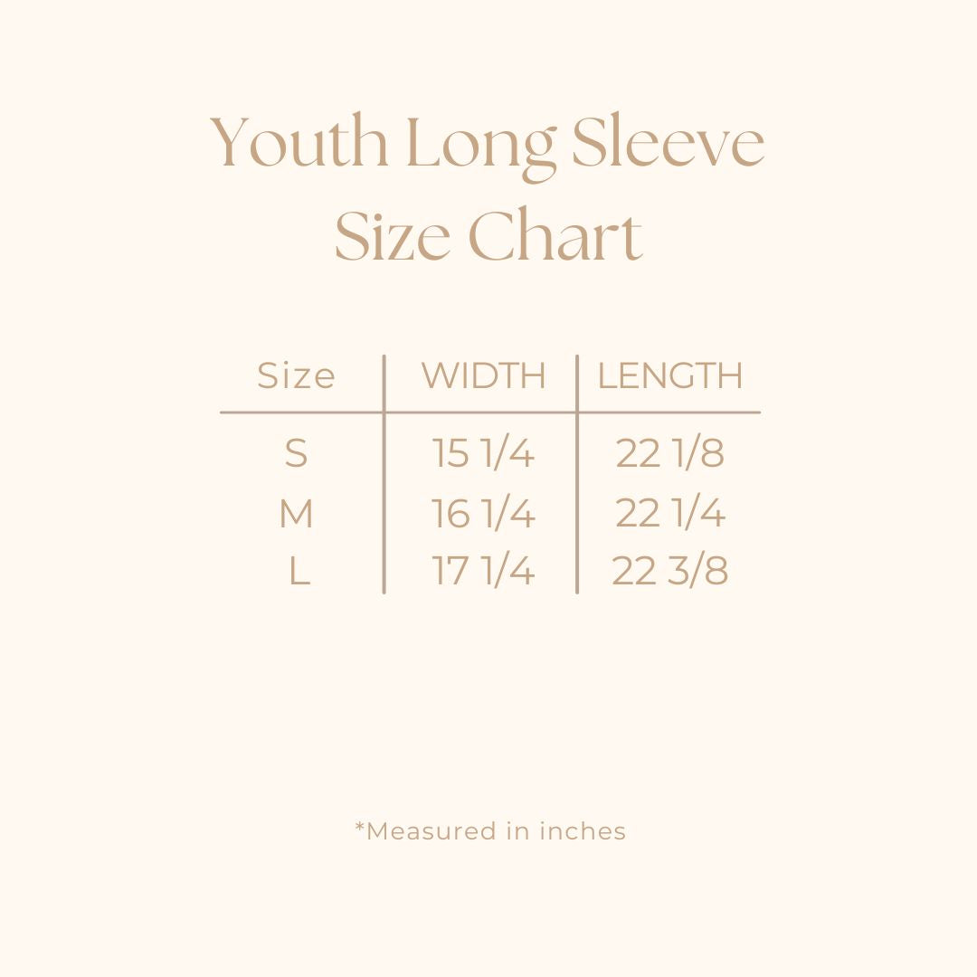 Coquette Fall Pumpkin Chart | Youth Graphic Long Sleeve Tee