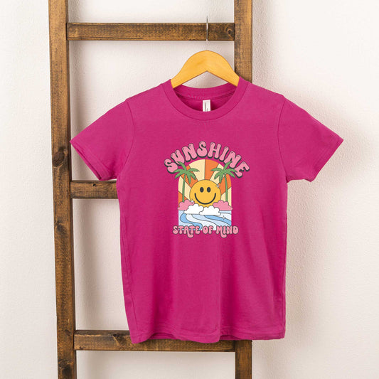 Sunshine State Of Mind Smiley | Youth Graphic Short Sleeve Tee