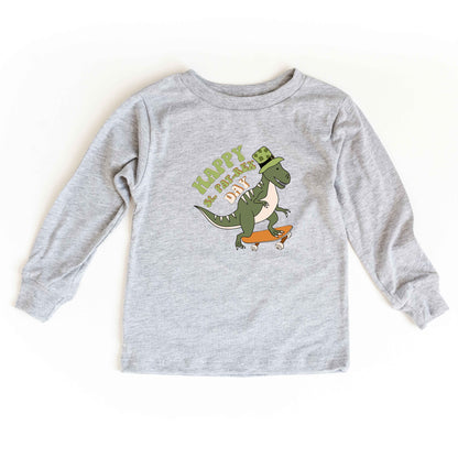 Happy St. Pat-Rex Day | Youth Long Sleeve Tee