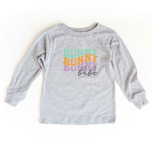 Bunny Babe Stacked | Toddler Long Sleeve Tee