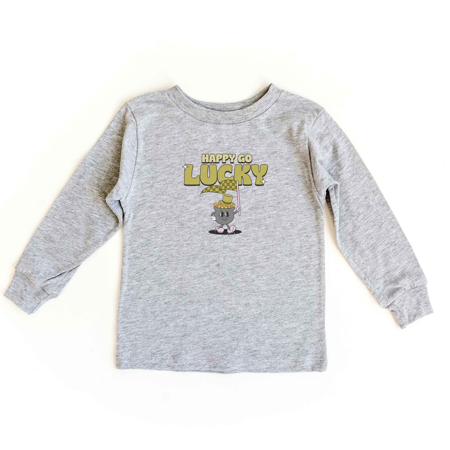 Happy Go Lucky Pot Of Gold | Toddler Long Sleeve Tee