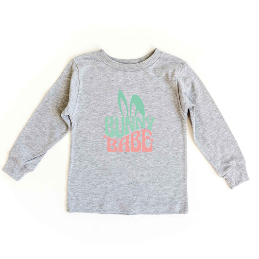 Bunny Babe With Ears | Toddler Long Sleeve Tee