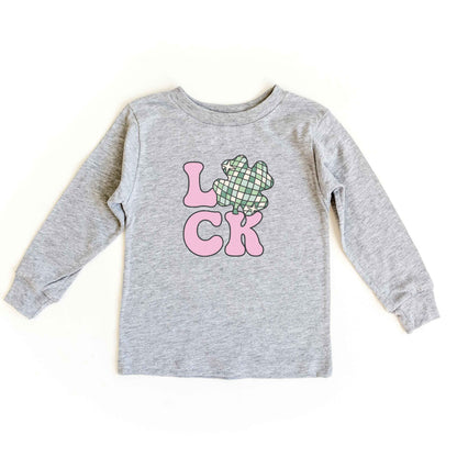 Luck With Shamrock | Toddler Long Sleeve Tee