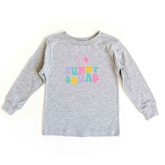 Bunny Squad Colorful | Toddler Long Sleeve Tee