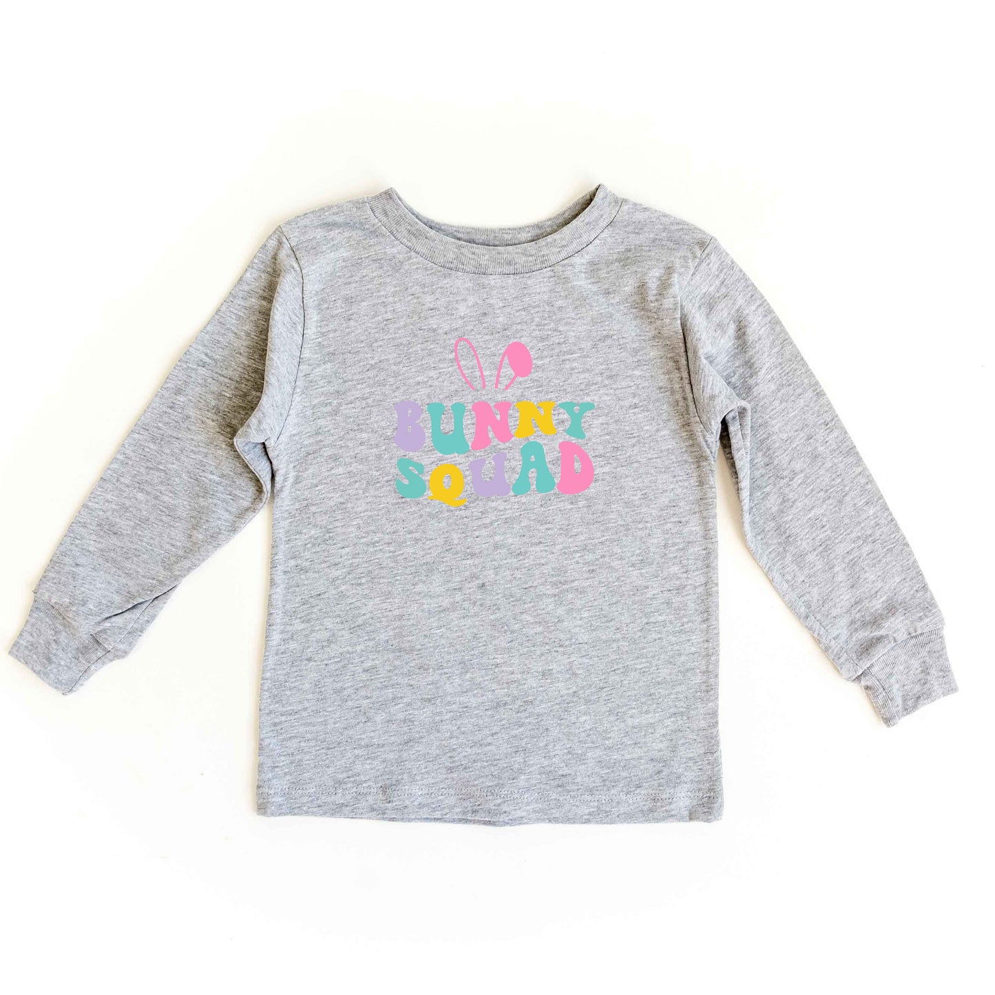 Bunny Squad Colorful | Toddler Long Sleeve Tee