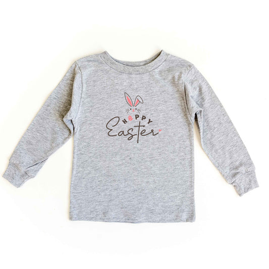 Hoppy Easter Bunny Egg | Toddler Long Sleeve Tee