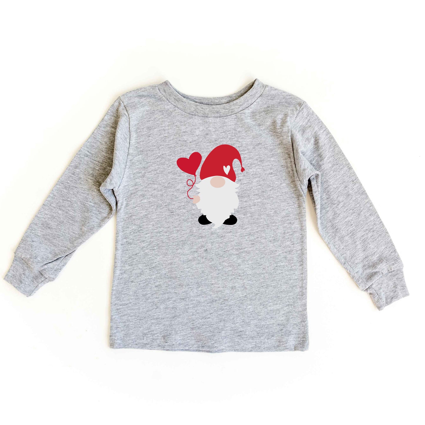 Balloon Heart Gnome | Youth Long Sleeve Tee