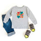 Distressed Smiley Hearts | Youth Long Sleeve Tee