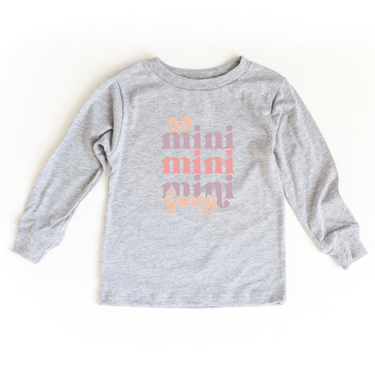 Mini Bunny Stacked | Youth Long Sleeve Tee