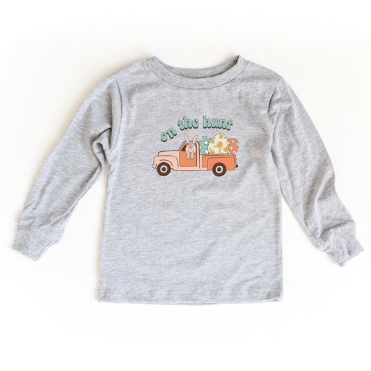 On The Hunt Truck Eggs | Toddler Long Sleeve Tee