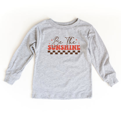 Be The Sunshine Checkered | Youth Long Sleeve Tee