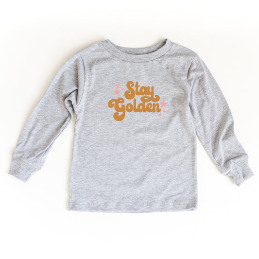 Stay Golden Stars | Toddler Long Sleeve Tee