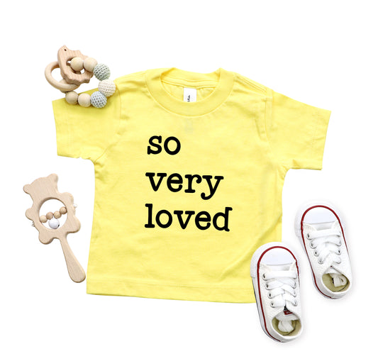 So Very Loved | Toddler Short Sleeve Crew Neck