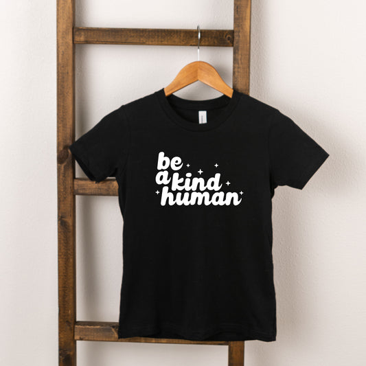 Be A Kind Human Stars | Toddler Short Sleeve Crew Neck