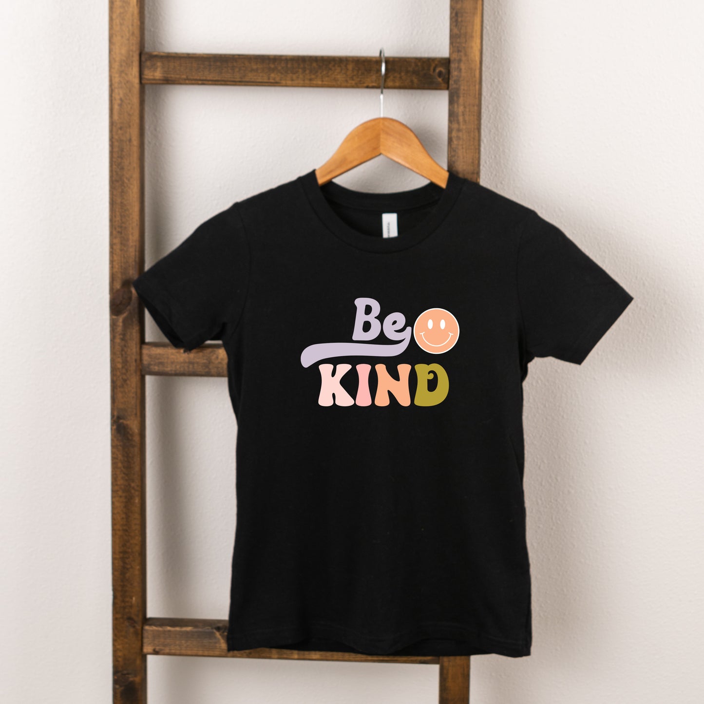 Be Kind Smiley Face | Toddler Short Sleeve Crew Neck
