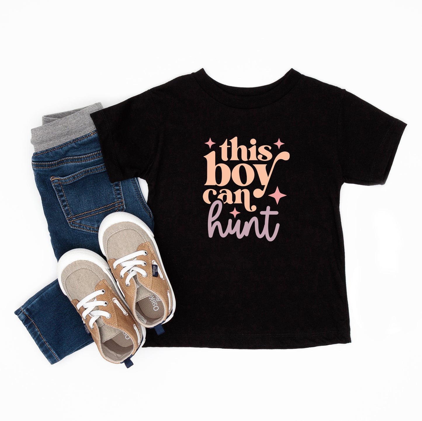This Boy Can Hunt | Toddler Short Sleeve Crew Neck