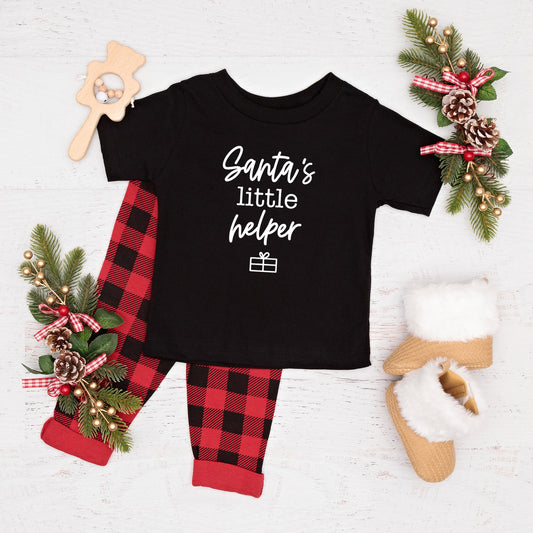 Santa's Little Helper | Toddler Short Sleeve Crew Neck