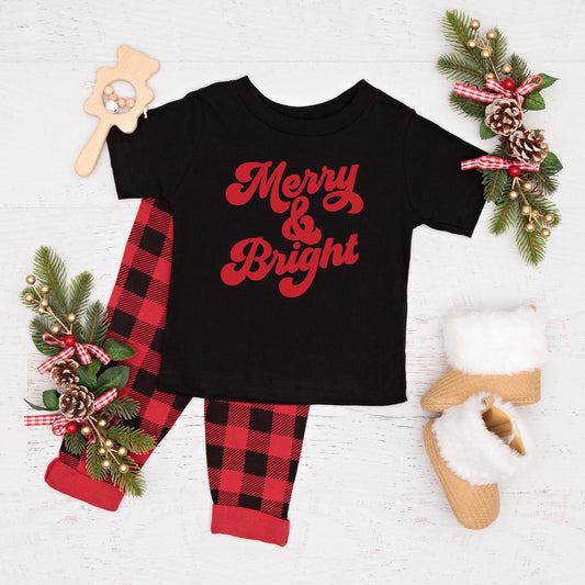 Bold Merry and Bright | Toddler Short Sleeve Crew Neck