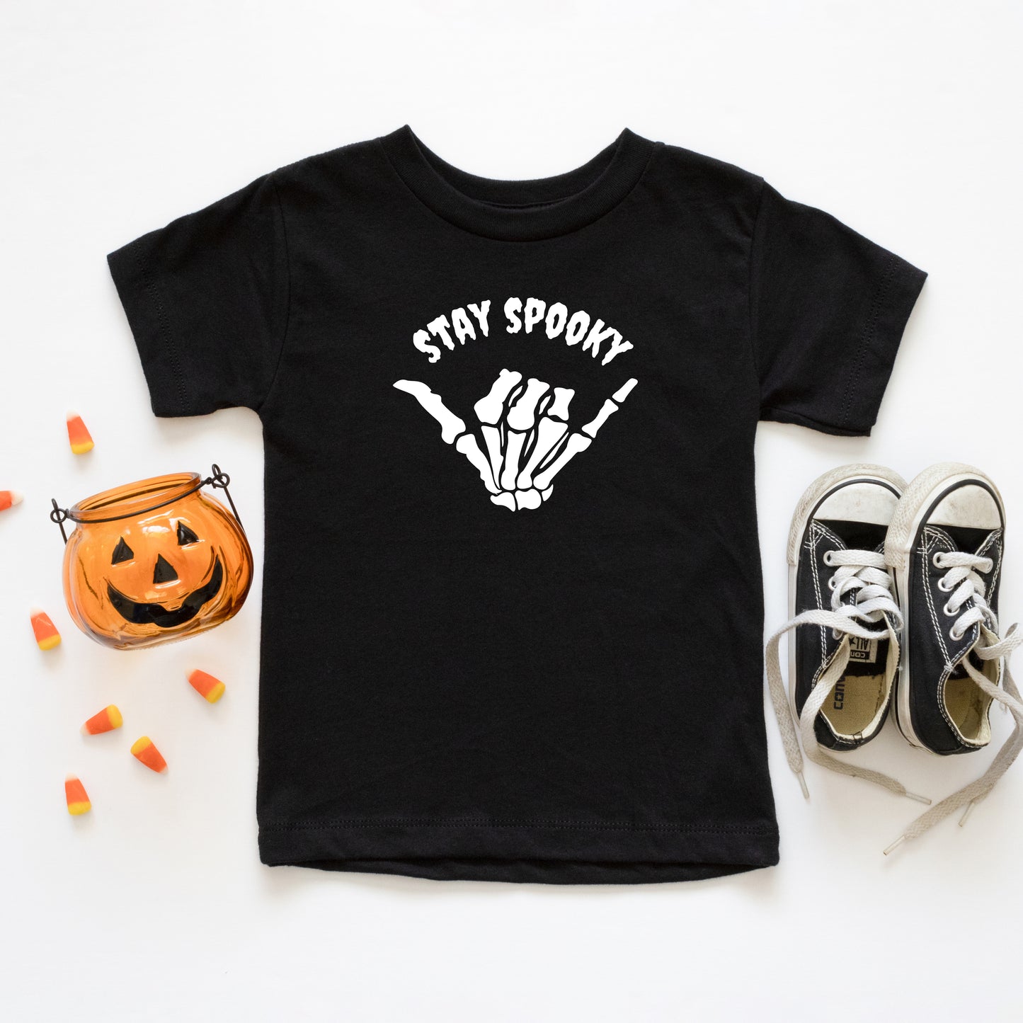 Stay Spooky Hand | Toddler Short Sleeve Crew Neck