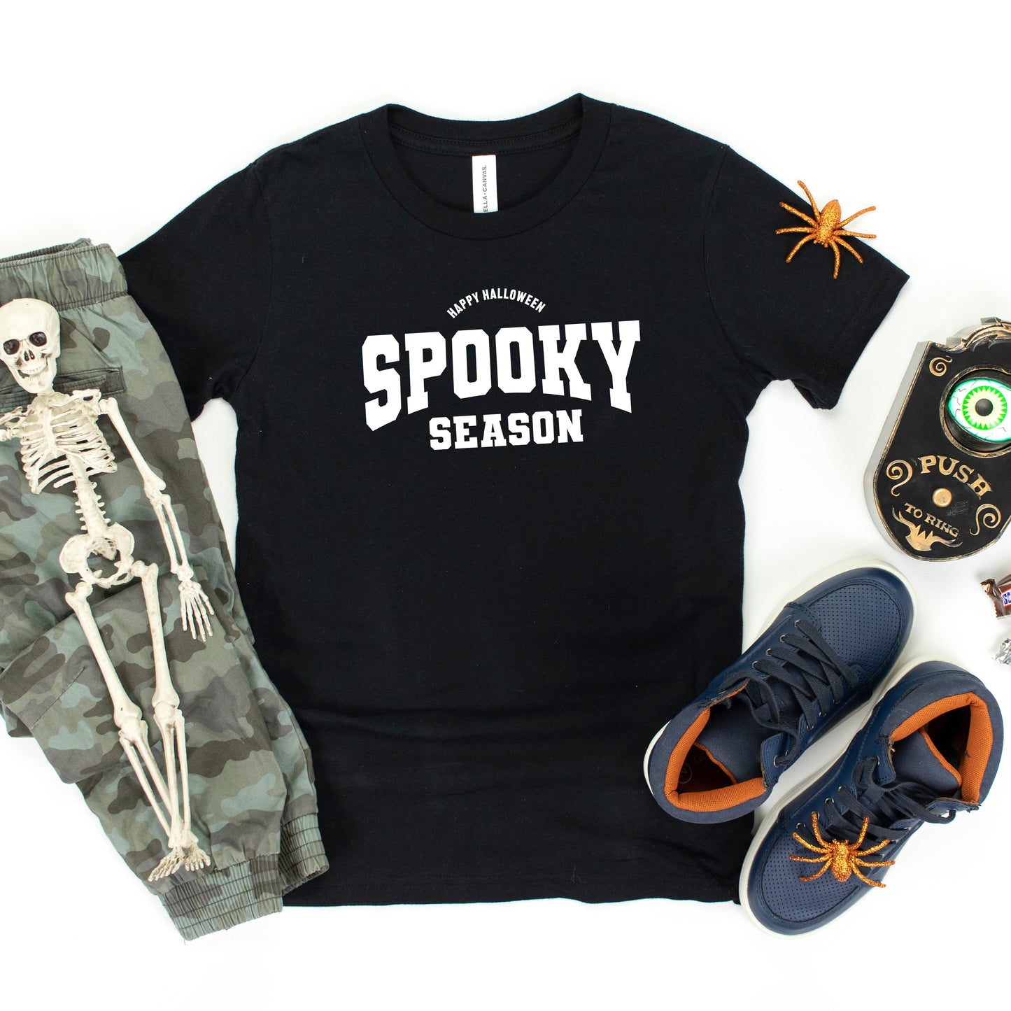 Varsity Spooky Season | Youth Short Sleeve Crew Neck