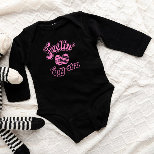 Feelin' Eggstra | Baby Long Sleeve Onesie