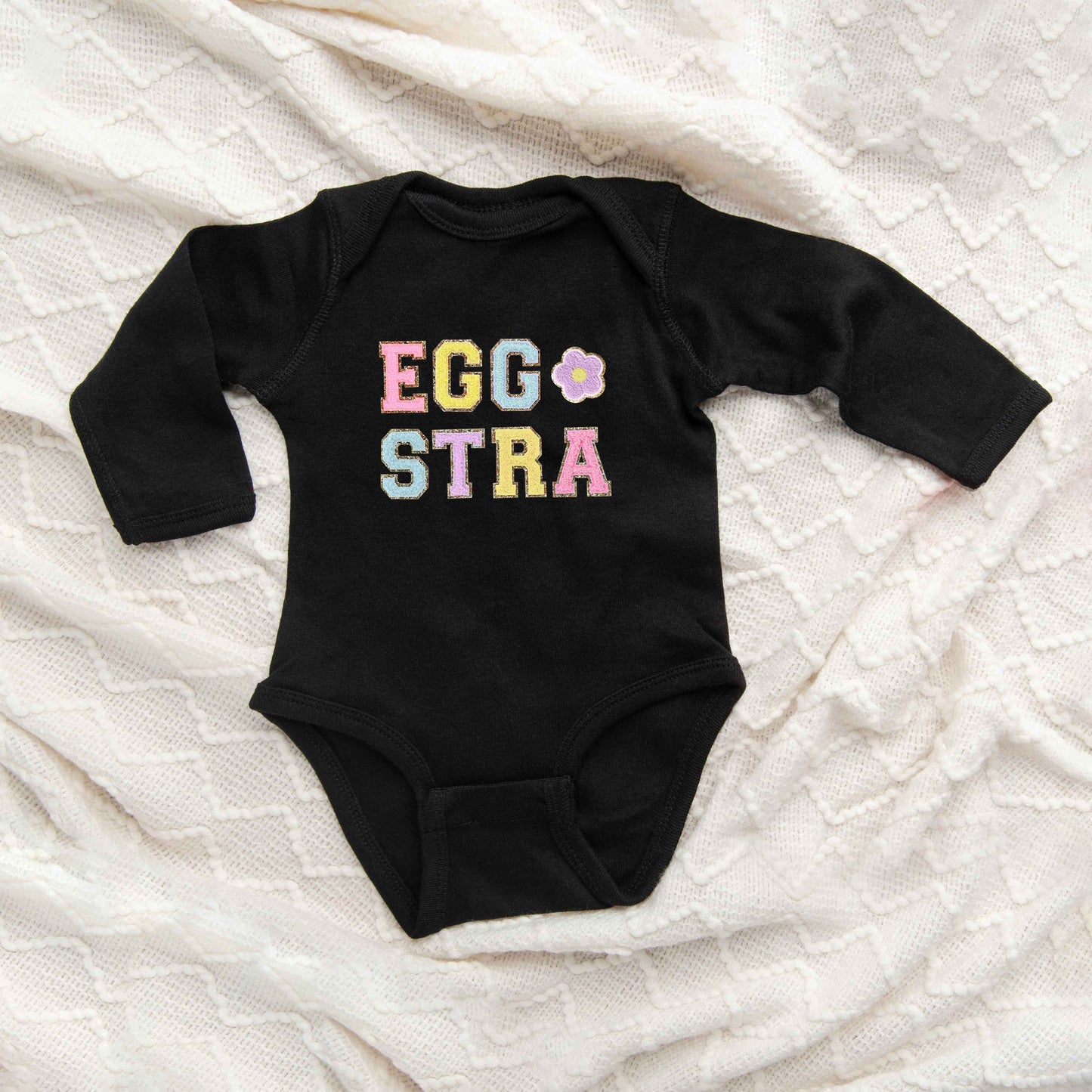 Eggstra Flower | Baby Long Sleeve Onesie