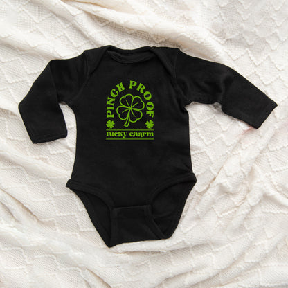 Pinch Proof Lucky Charm | Baby Long Sleeve Onesie