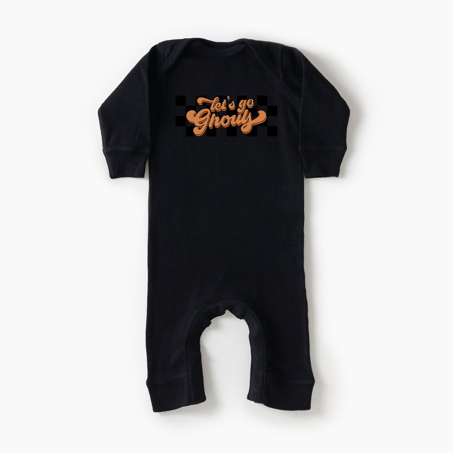 Let's Go Ghouls Checkered | Baby Romper