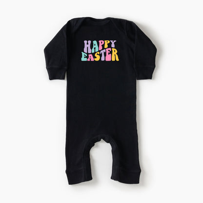Happy Easter Wavy Colorful | Baby Romper