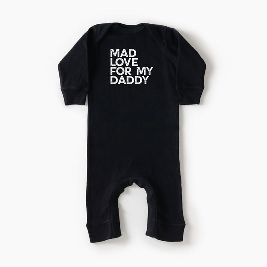 Mad Love For My Daddy Distressed | Baby Romper
