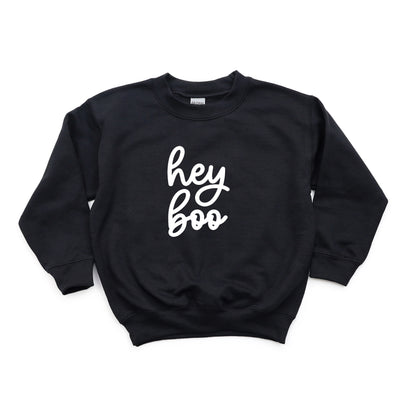 Hey Boo Cursive | Youth Sweatshirt