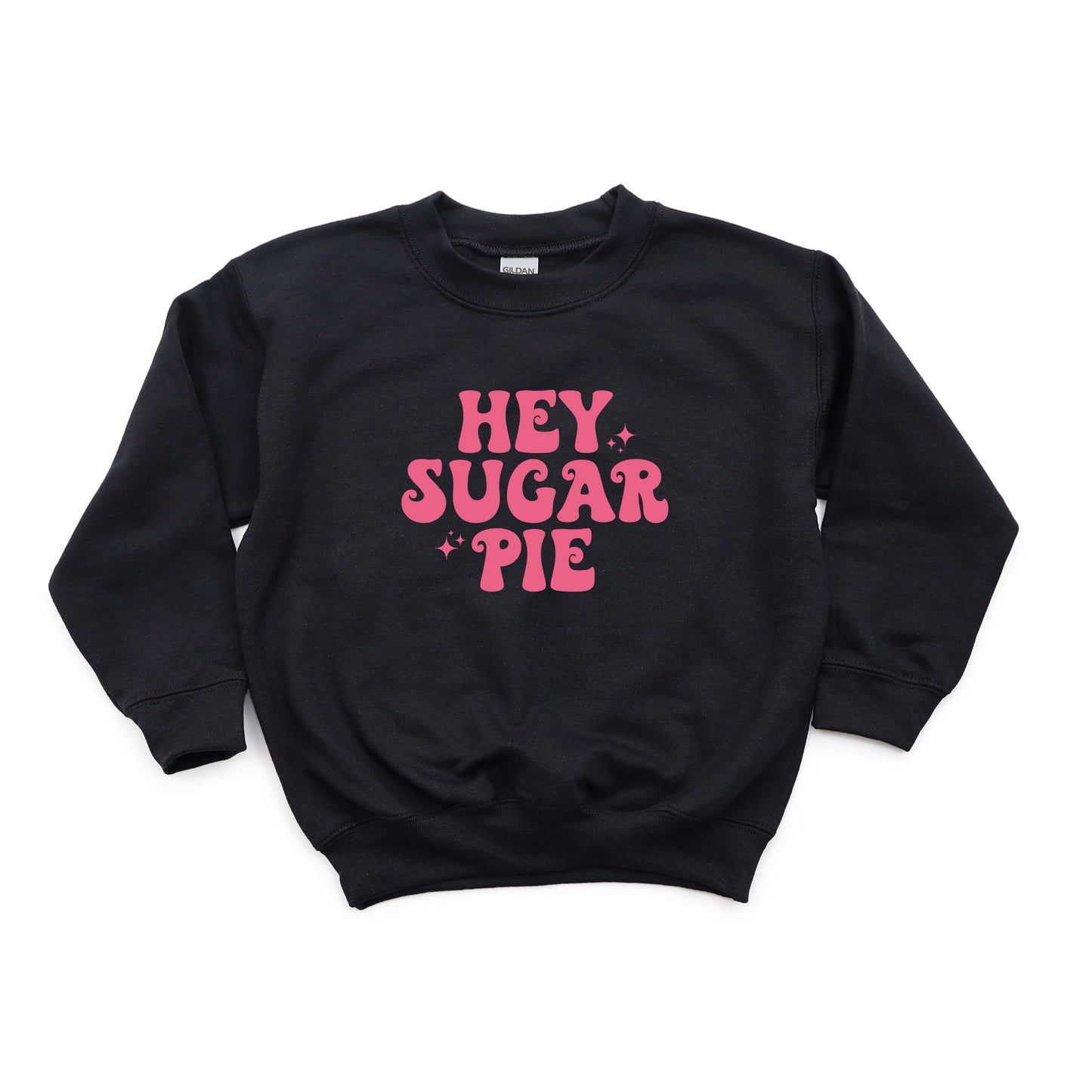 Hey Sugar Pie Stars Pink | Youth Sweatshirt