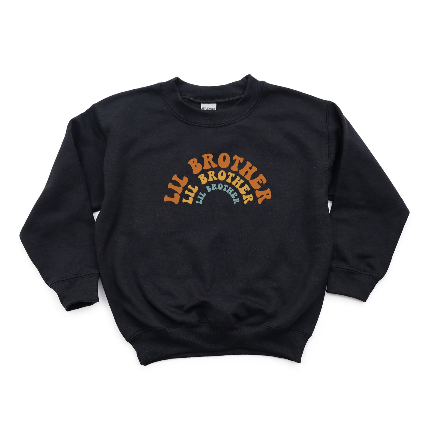 Lil Brother Stacked Curved | Youth Sweatshirt