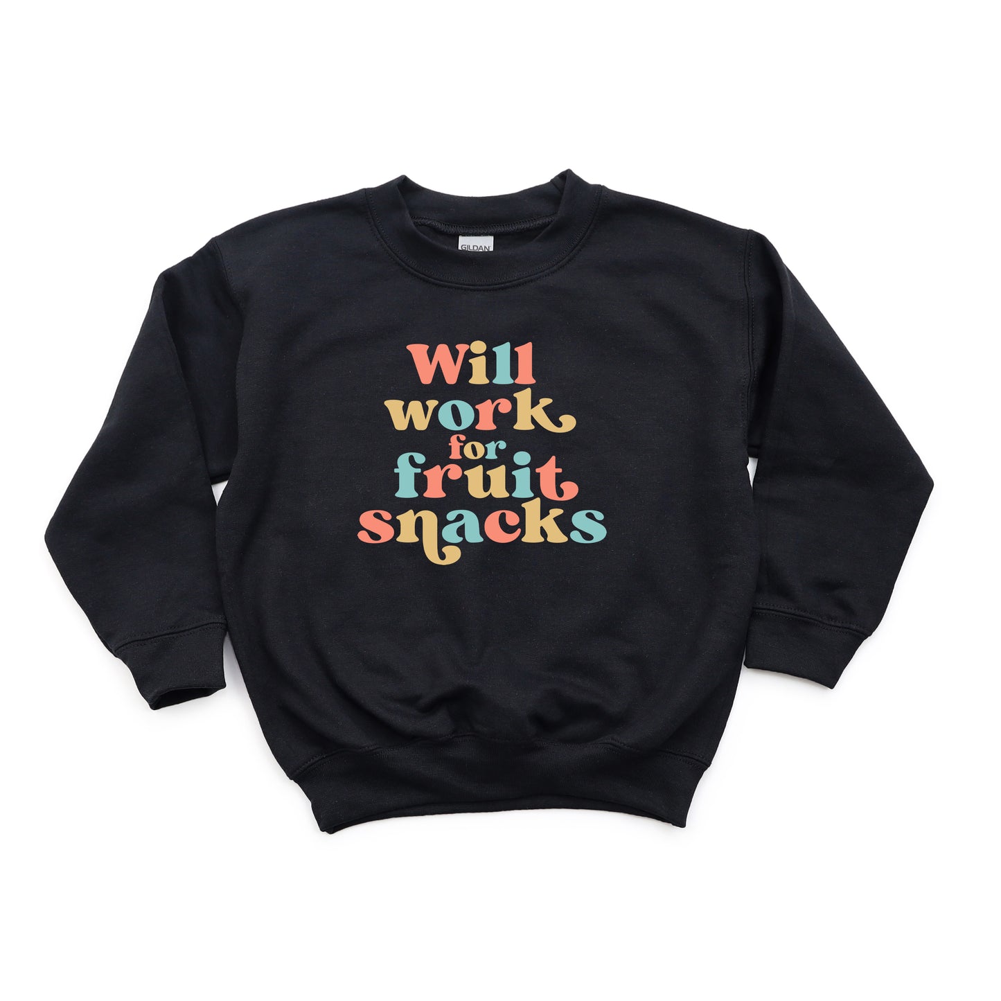 Work For Fruit Snacks Colorful | Youth Sweatshirt