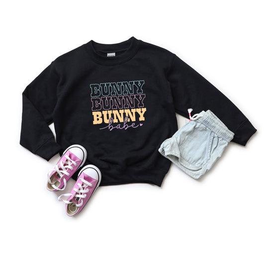 Bunny Babe Cursive | Youth Sweatshirt