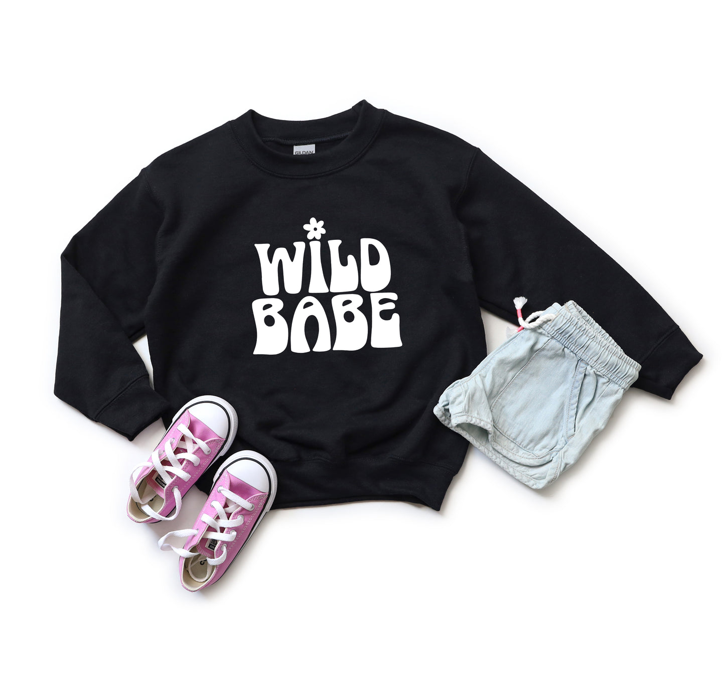 Wild Babe Flower | Youth Sweatshirt