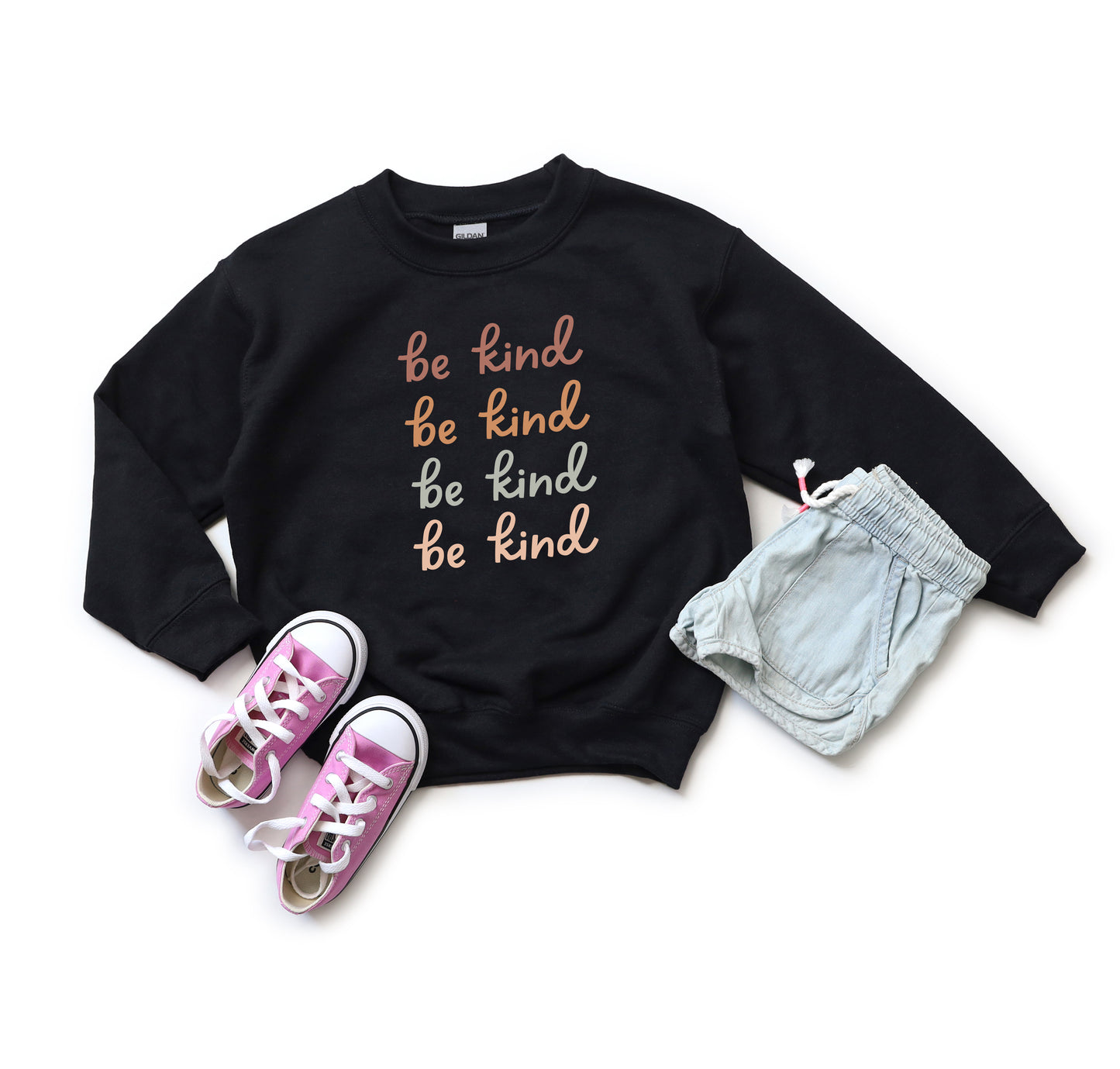 Be Kind Stacked | Youth Sweatshirt