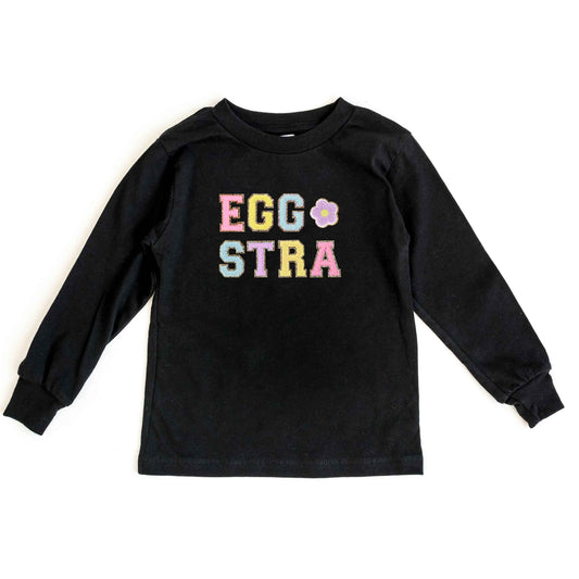 Eggstra Flower | Toddler Long Sleeve Tee