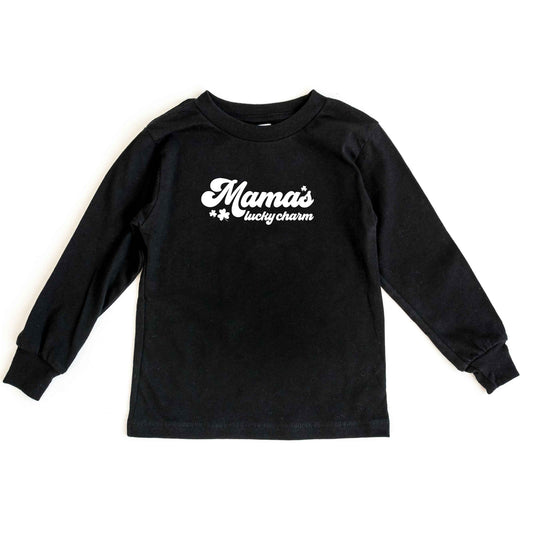 Retro Mama's Lucky Charm | Toddler Long Sleeve Tee