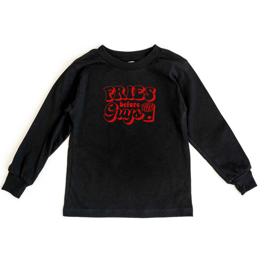 Fries Before Guys Bold | Toddler Long Sleeve Tee