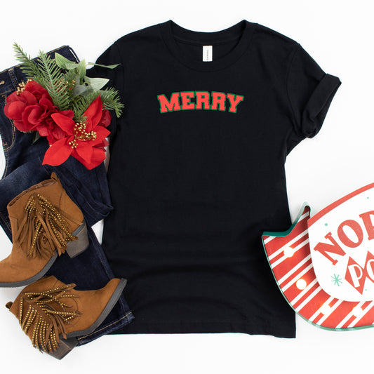 Merry Varsity | Youth Short Sleeve Crew Neck