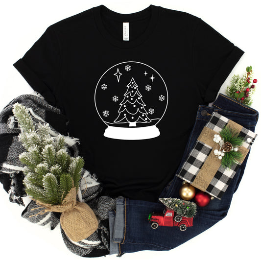 Christmas Snow Globe | Youth Short Sleeve Crew Neck