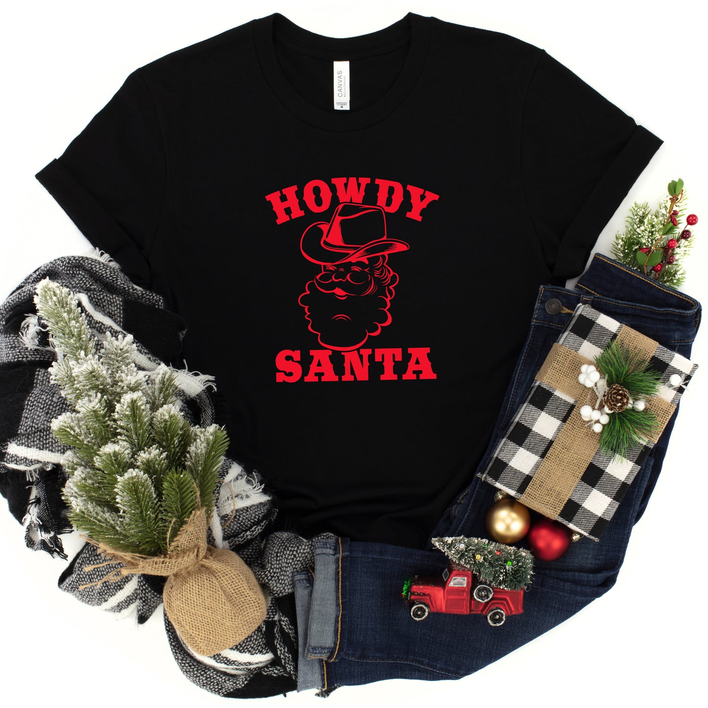 Howdy Santa Claus | Youth Short Sleeve Crew Neck
