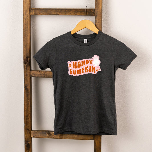 Howdy Pumpkin Ghost | Toddler Short Sleeve Crew Neck